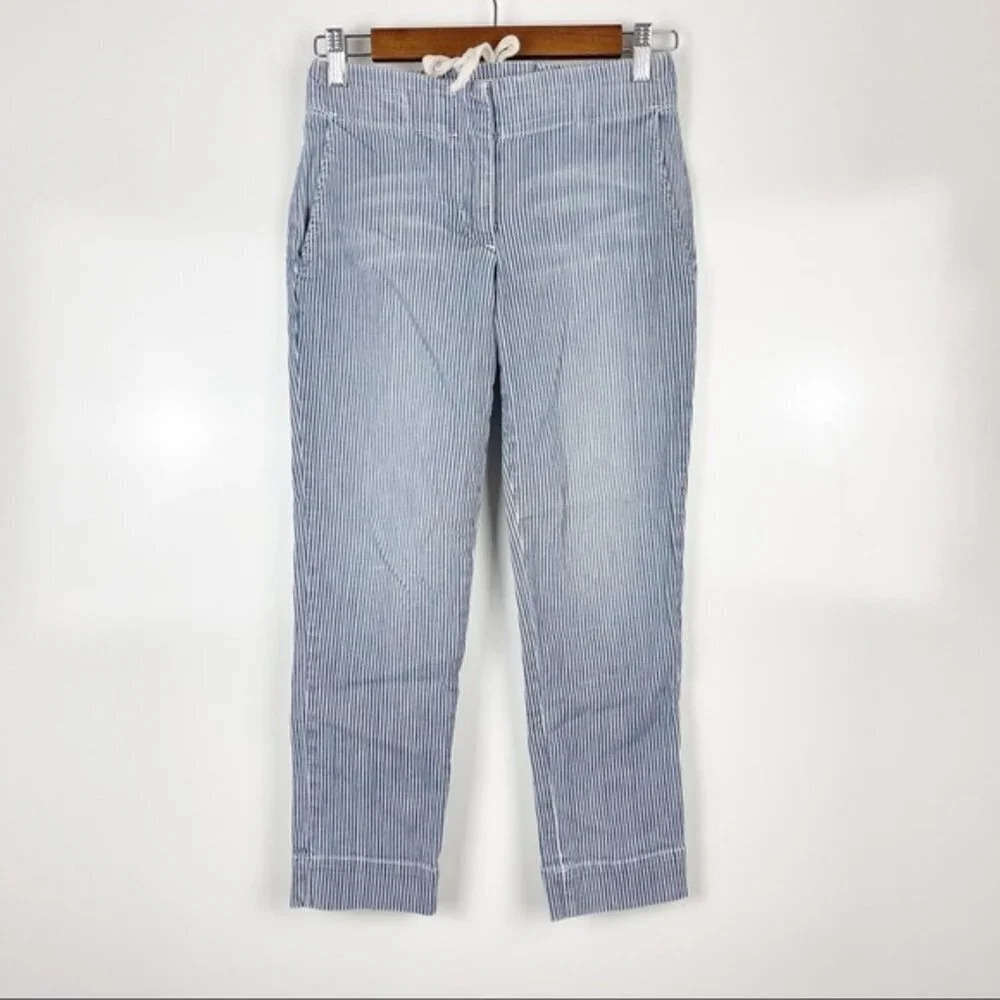 LA't by L'Agence Cropped Striped Jeans Pants Sz 24